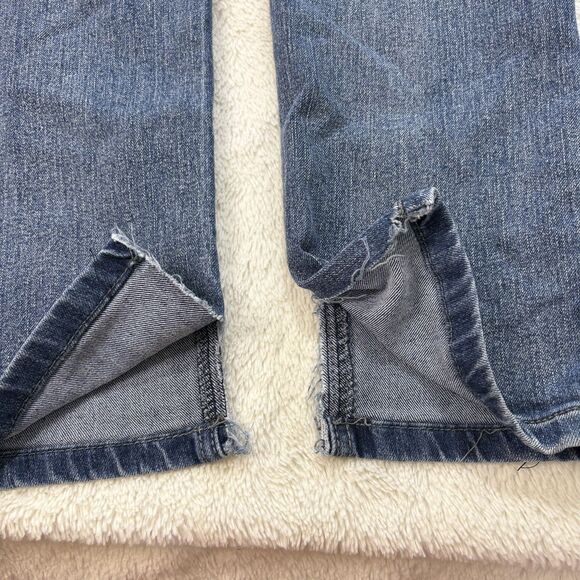 Stitches and Rivets Denim Pre-Faded Jeans Mens 34x30 Straight Leg Slim Stitch's - Picture 7 of 11